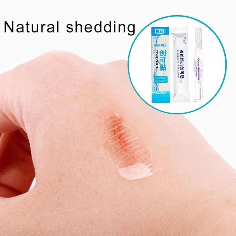 Waterproof First Aid Liquid Bandage for Small Cut Wounds Healing Gel Patch Medical Disinfecting Adhesive Hemostasis Plaster | Дом и сад