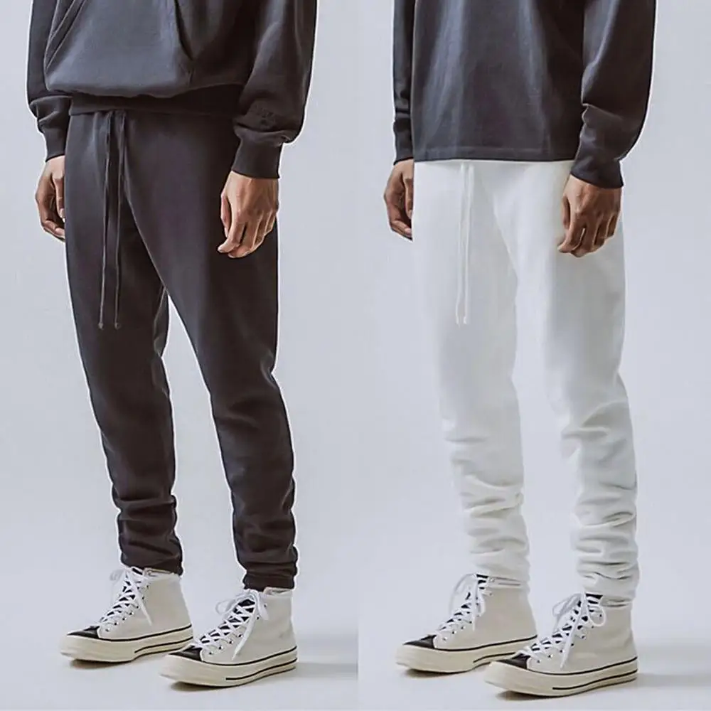 

Loose Sports Pants Trousers Men Women Autumn Solid Color Drawstring Ankle Tied Men's high quality stretch c sweatpants jogging