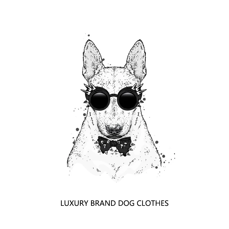 

Модный дышащий жилет для собак, брендовый узор, маленький, средний, Тедди, французский бульдог, щенок, одежда, роскошный значок для питомца ...