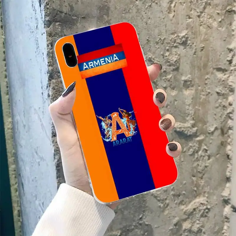 TOPLBPCS Armenia Armenians Flag мягкий чехол для телефона iPhone 8 7 6 6S Plus X 5S SE 2020 XR 11 pro XS MAX |