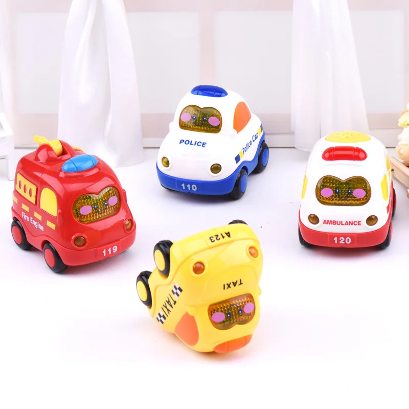 Акция! Kawaii Mini 3 шт./компл. мультяшный автомобиль устойчивый к падению игрушки для
