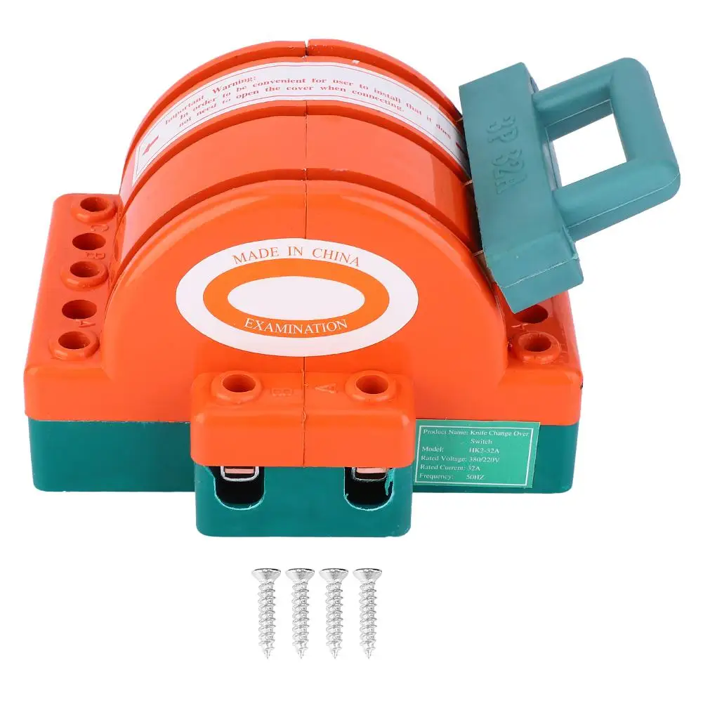 1 шт. двойной переключатель для отсоединения ножей 3P 32A клеммное соединение