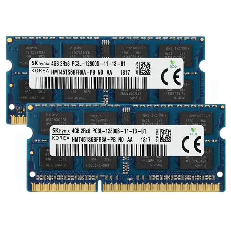 SO DIMM 4GB 8GB DDR3L 1333MHZ 1600MHz PC3L 12800S 1 35 V 204pin 2RX8 SODIMM воспоминания ноутбука без ECC