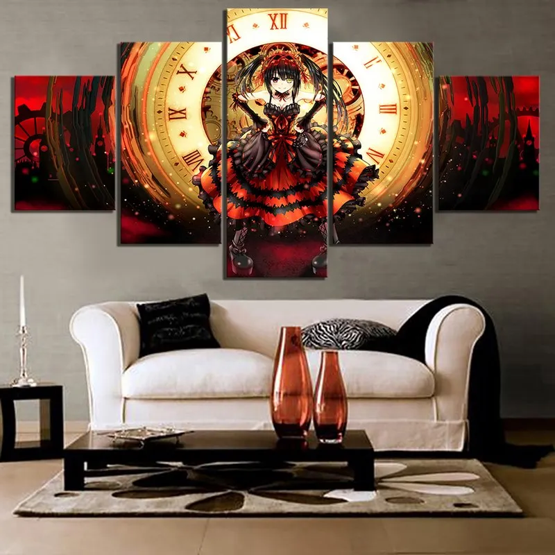 Настенные художественные принты картины 5 шт. токисаки Куруми дата живая картина