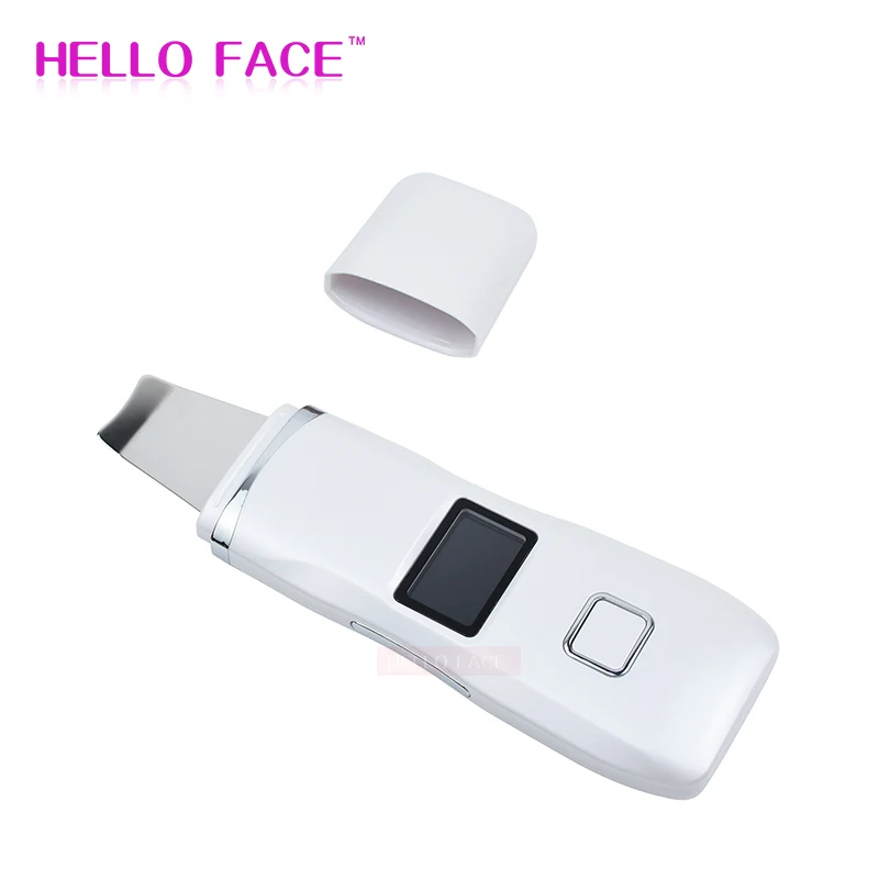 Ультразвуковой ионный скребок для кожи аппарат очищения лица шпатель очиститель