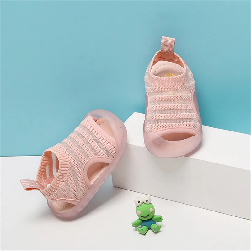 Сандалии DIMI детские дышащие удобная мягкая подошва летняя вязаная обувь для