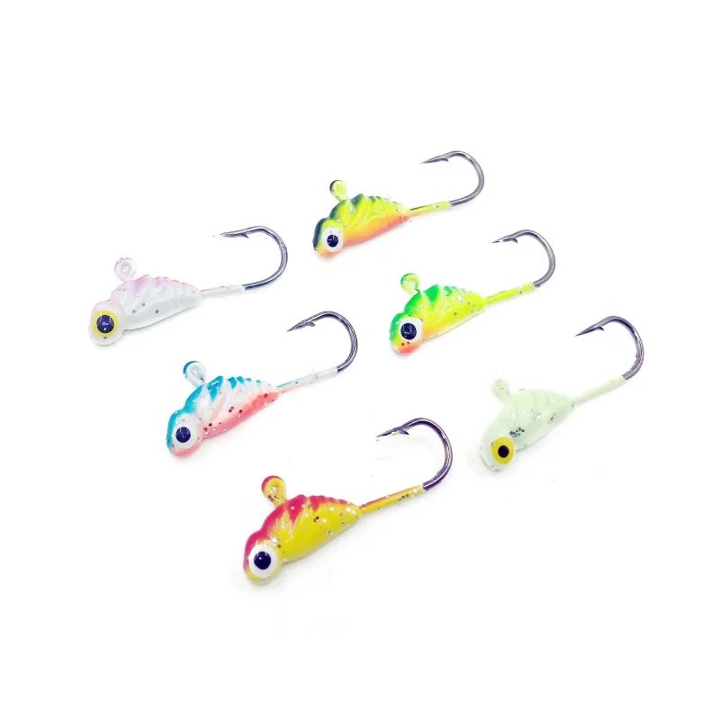 6 шт./лот зимняя ледяная приманка на рыболовный крючок металлическая наживка от