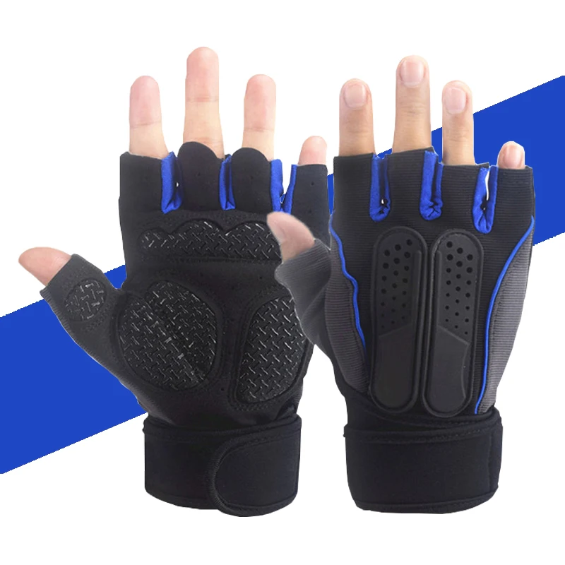 

Sports Gym Gloves Half Finger Breathable Weightlifting Fitness Gloves Unisex Dumbbell Power Lifting Workout Gym Crossfit Gloves