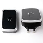 Дверной звонок с светодиодный светильник Беспроводной дистанционный дверной звонок отклонения в размерах на 1-2 или от 1 до 3 рабочих расстояние 150 метров с большим количеством песен.