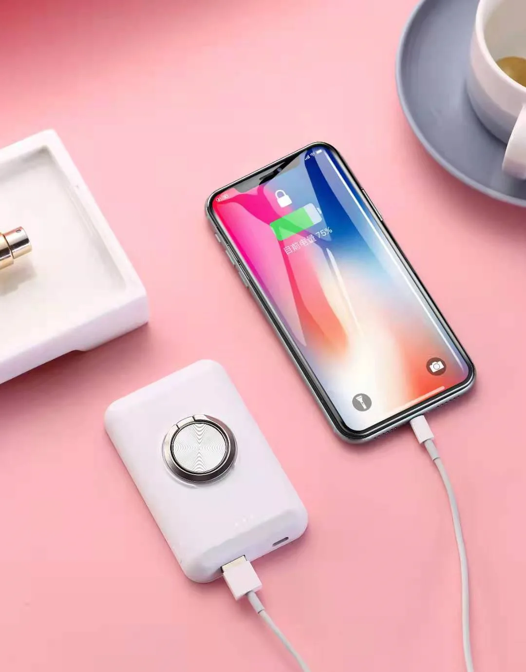 

For Magsafe iPhone 12 Pro Max 12mini 5W Magnetic Wireless Auxiliary Battery Charger Holder Power Bank Charging Treasure Bracket