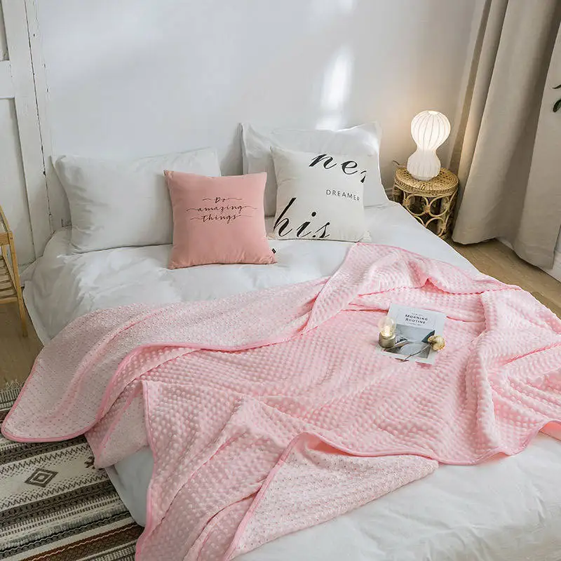 Мягкое теплое бархатное одеяло с пузырьками зимнее покрывало толстый плед