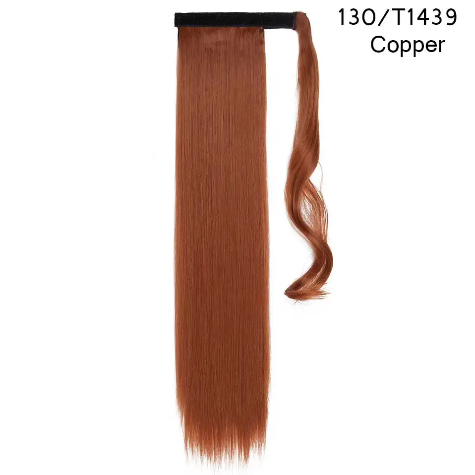 copper S-noilite 2" длинные вьющиеся волосы на заколках в хвосте накладные волосы конский хвост шиньон с заколками синтетические волосы конский хвост наращивание волос - Цвет: copper