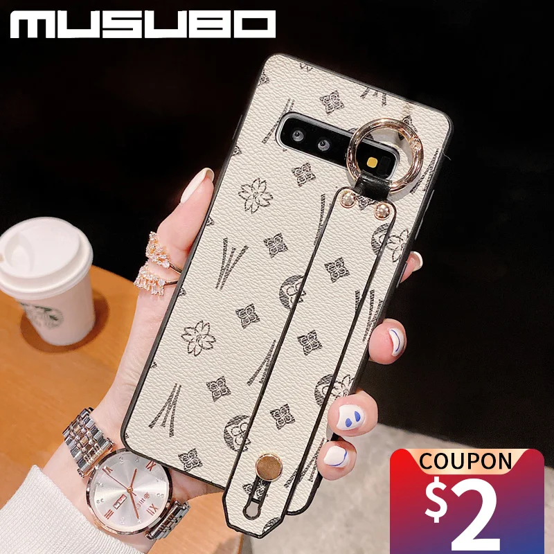 Musubo Brand Wristband Phone Case For Samsung Galaxy a71 A70 A52 A50 A72 21s S21 S10 Plus S20 Fe Note 20 Ultra Girls Funda Cover