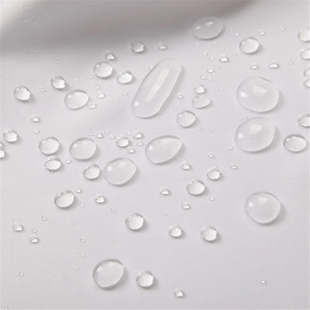 Занавеска для душа из полиэстера белая водонепроницаемая с 12 крючками | Дом и сад