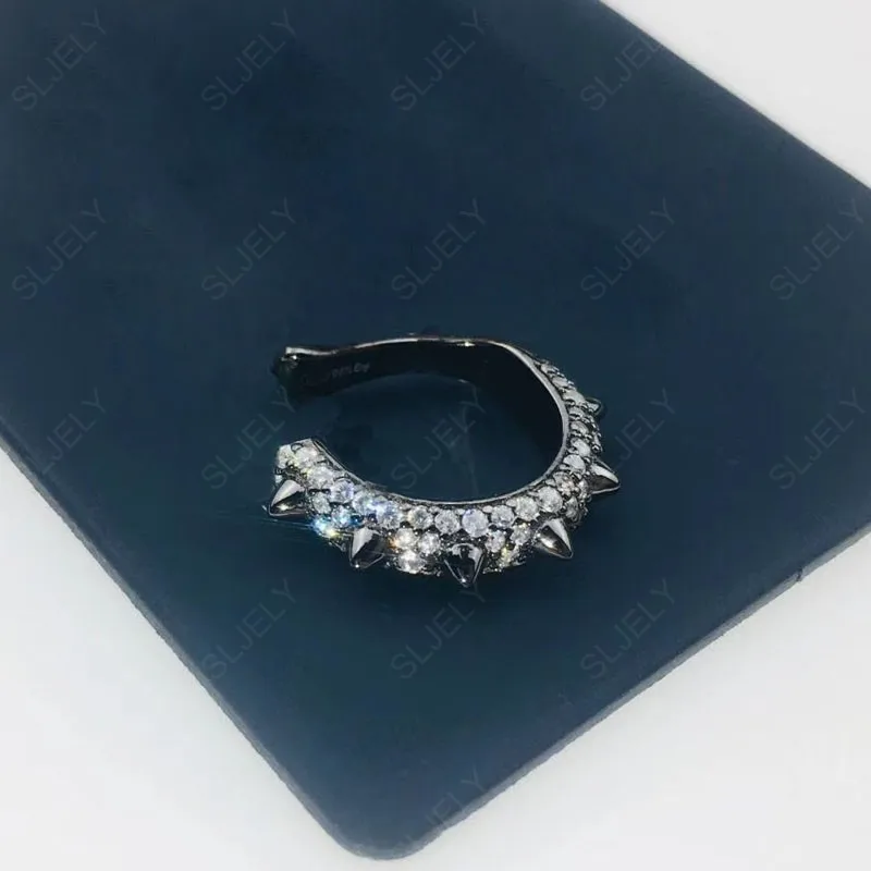 1 шт. женские серьги Клипсы из серебра 925 пробы с фианитами|Серьги-клипсы| |