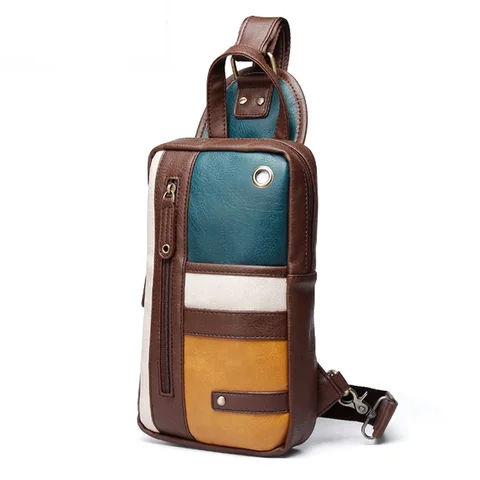Роскошная брендовая сумка через плечо для мужчин, маленькие мессенджеры слинг для сотового телефона, мужские кожаные нагрудные мешки