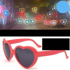 Солнцезащитные очки женские, в оправе из поликарбоната, в форме сердца