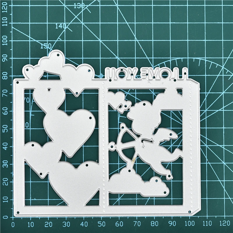 

Eastshape Heart Box Style Dies Cupid Love Background Metal Cutting Dies Scrapbooking Photo Embossing Stencil Die Cut