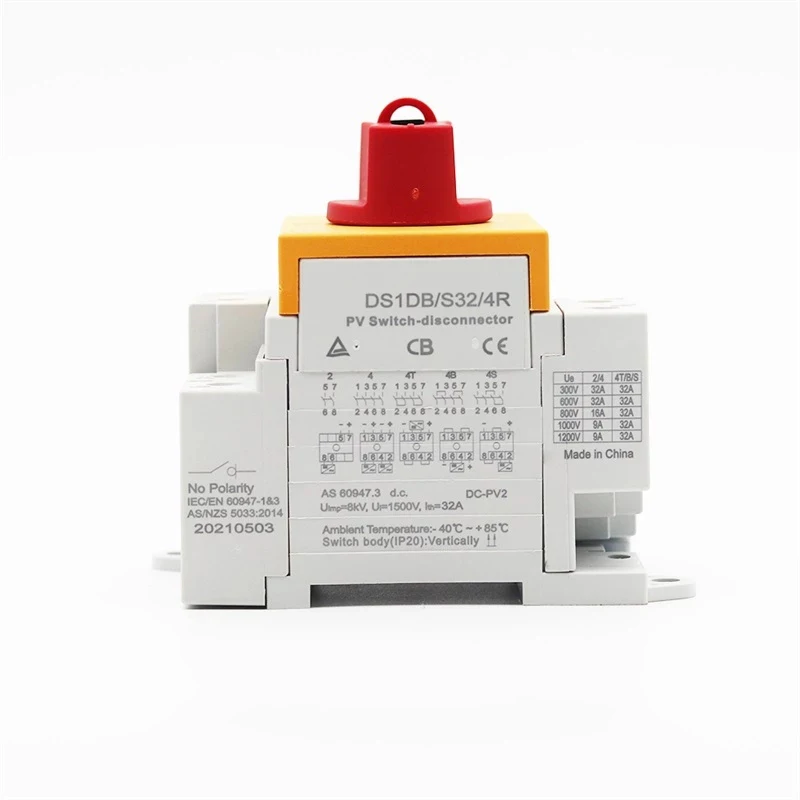 Поворотный переключатель для солнечной батареи CHYT DS1DB-S TUV 4P PV DC 1000 в 32 А |