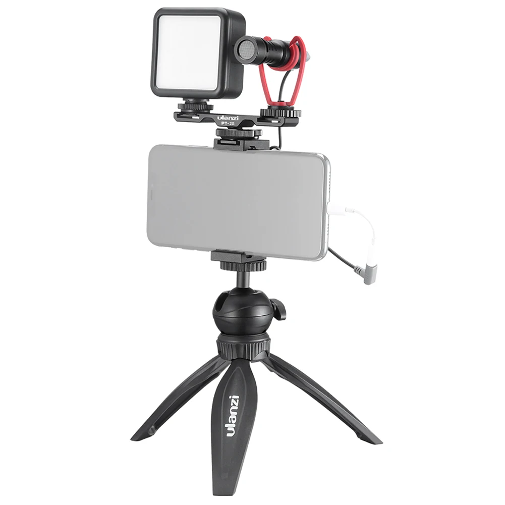 

fotografia UALNZI Smartphone Video Kit Phone Live Photography VLog Set Includes LED Lights Microphone fotografia acessorio