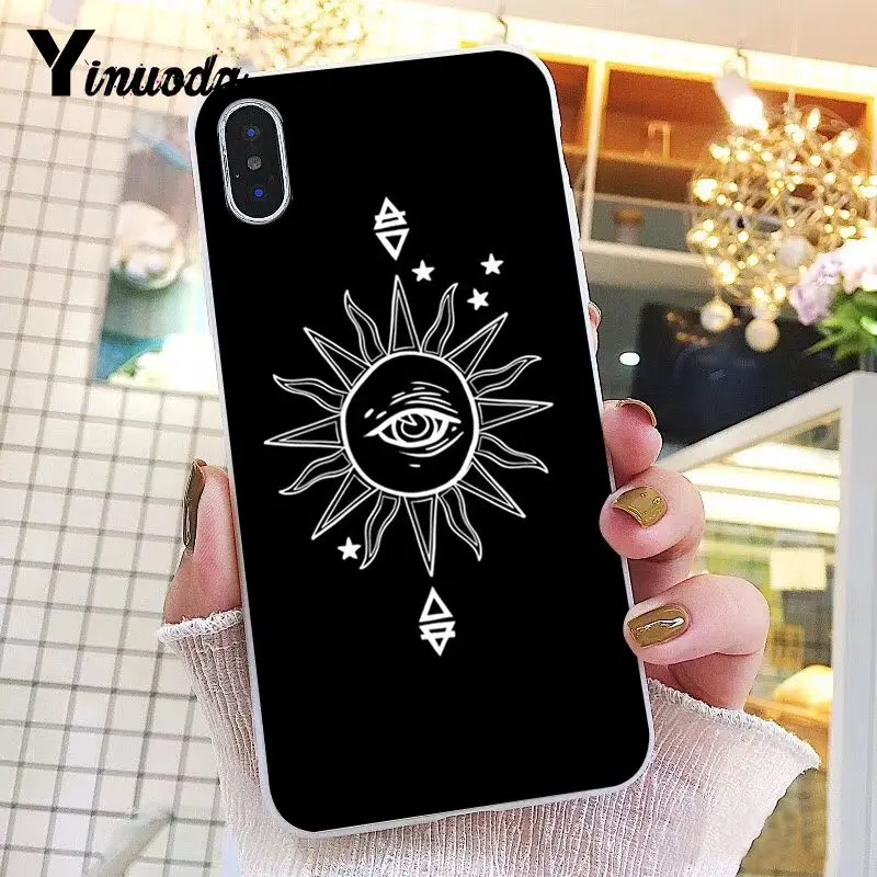 Yinuoda Солнце Луна звезды новое поступление чехол для телефона iPhone 8 7 6 6S X XS MAX 5 5S SE XR