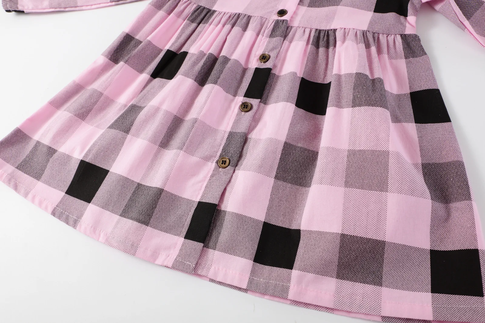 

Girls Dress Autumn New Kids Clothing Children Plaid Long-Sleeved Elegant Princess Dress Pretty Girl Dress Party Girls Outfits