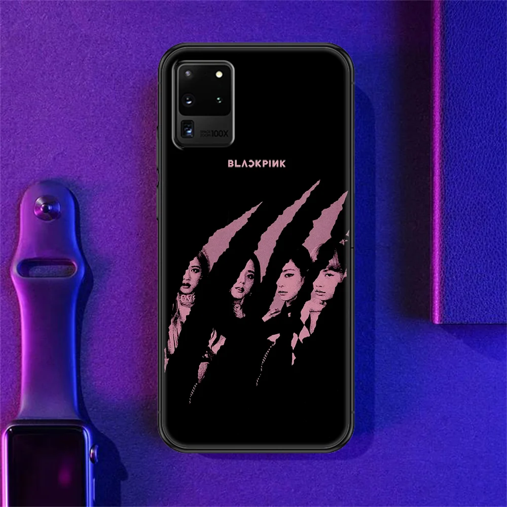 

KPOP combination blackpinks Phone case For Samsung Galaxy Note 4 8 9 10 20 S8 S9 S10 S10E S20 Plus UITRA Ultra black pretty back