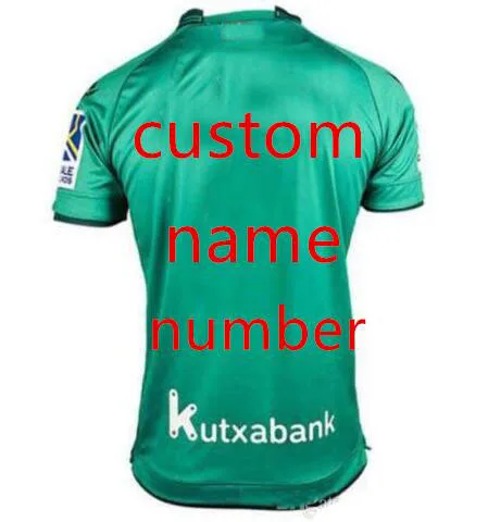 camiseta de hombre de alta calidad prieto juanmi Camiseta de manga corta para adultos Real Sociedad personalizada - Цвет: custom