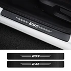 4 шт. защитные наклейки на порог двери автомобиля для BMW E90 E46 E60 E39 E91 E36 E87 E92 E30 E34 E61 E62 E93 E28 E53 E70 аксессуары