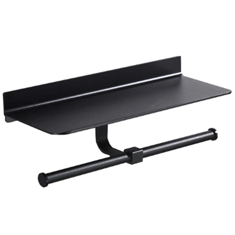 Настенный алюминиевый держатель для туалетной бумаги с двойными рулонами