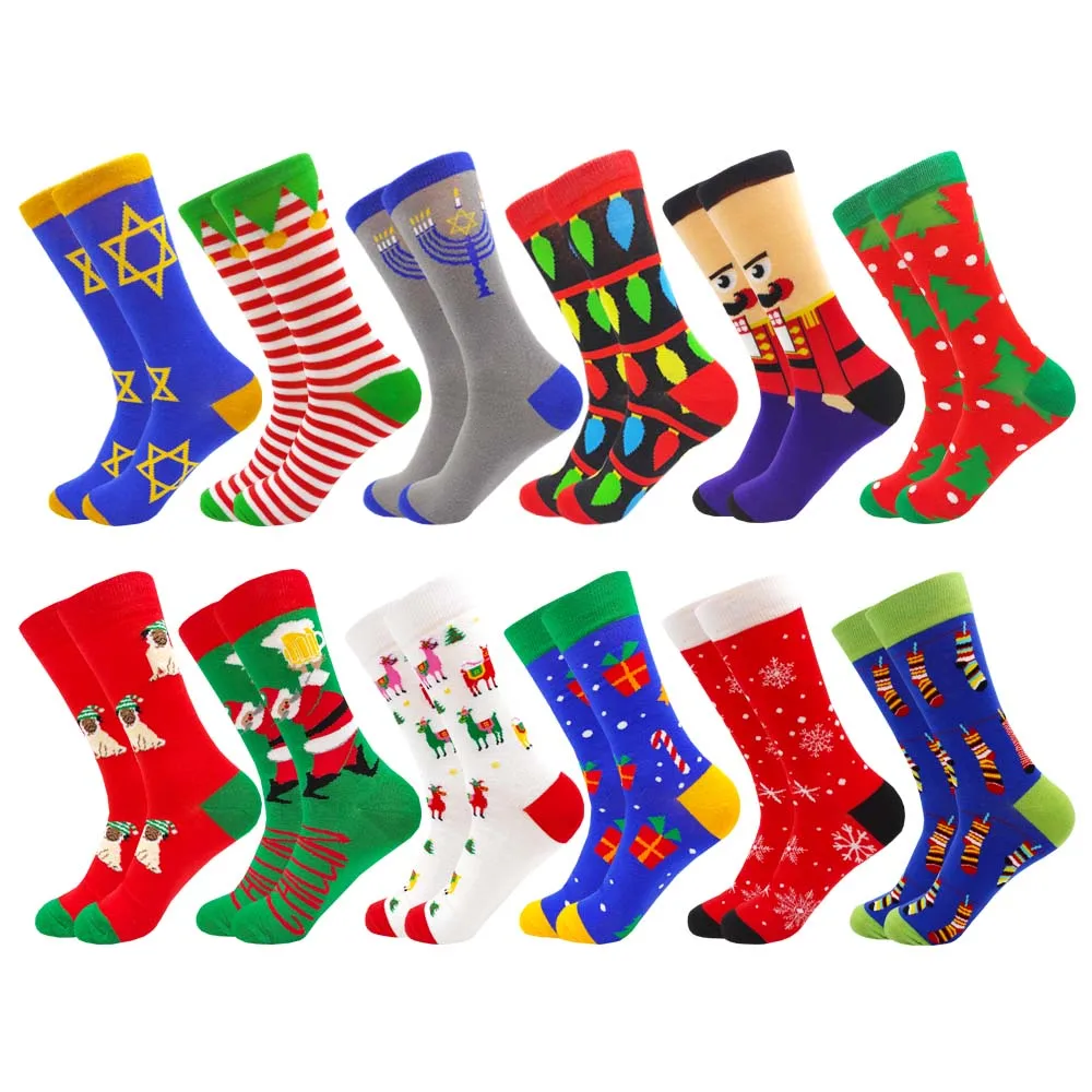 

Autumn and Winter Colourful Novelty Kawaii Mens and Women Socks Fashion Harajuku Cute Funny Cotton Casual Socks Christmas Gifts
