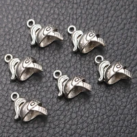 12pcslot silver plated armor helmet charm metal pendants diy necklaces bracelets jewelry handicraft accessories 1314mm