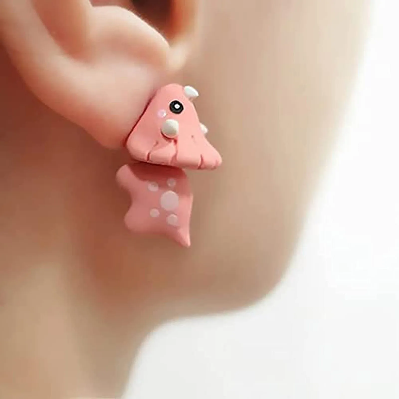 

Fashion Sim Ple 3D C Lay Earrings Cute Animal Bit E Earring For Girls Women