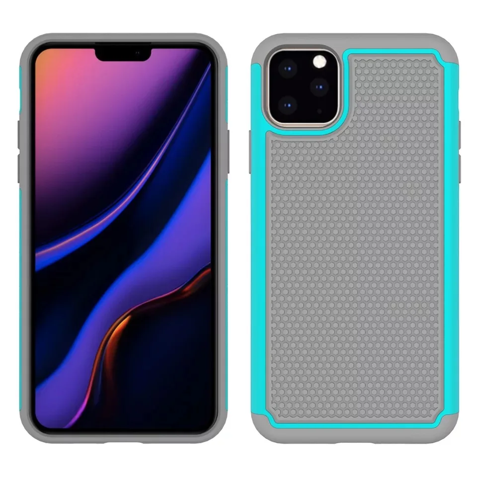 gray Для iPhone 7 Чехол для iPhone X чехол Мягкий ТПУ силиконовый и жесткий Гибридный противоударный Прочный чехол для телефона для iPhone 4S 4 4G - Цвет: gray