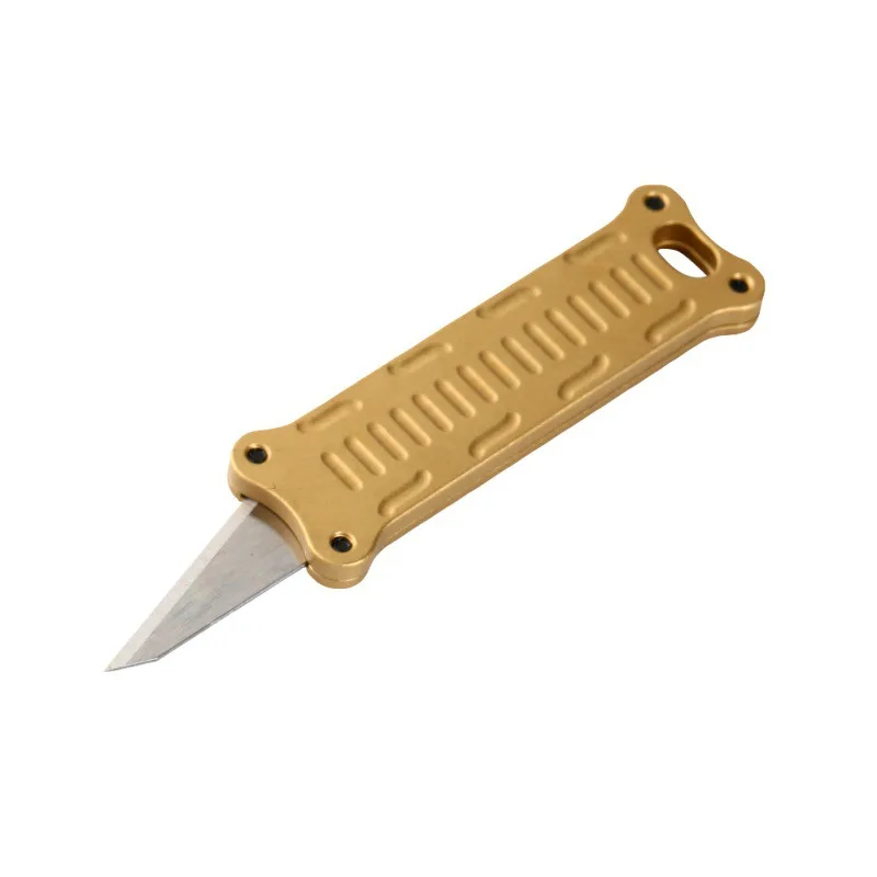 EDC Multipurpose Pocket Cutter Keychain Multifunctional Multi Tool Camping Outdoor Pare Peeler Portable Metal Cutlery Survival T