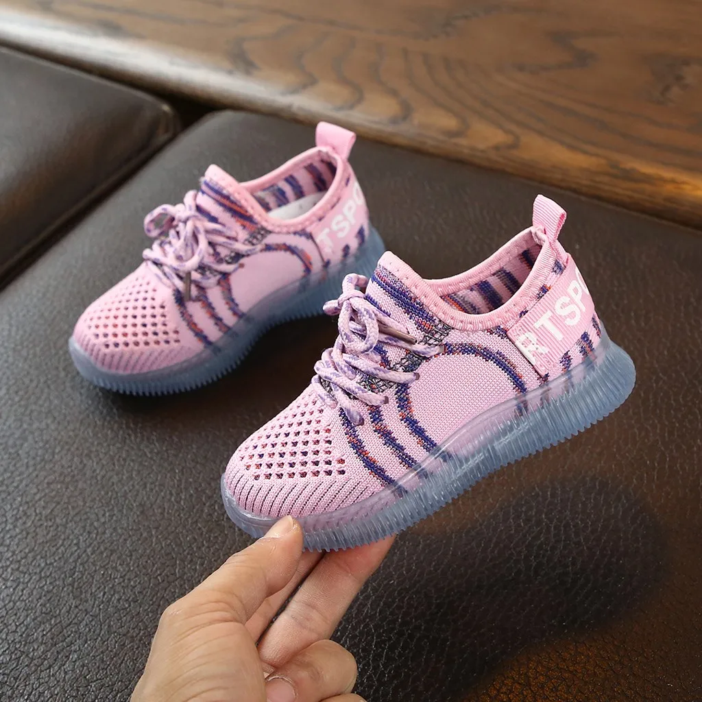 Детская обувь для маленьких мальчиков и девочек из сетчатого материала