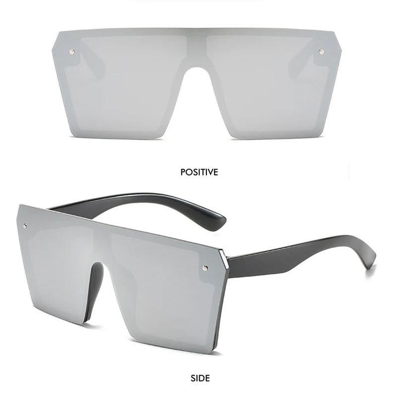 Солнцезащитные очки в ретро стиле унисекс модные большие квадратной оправе