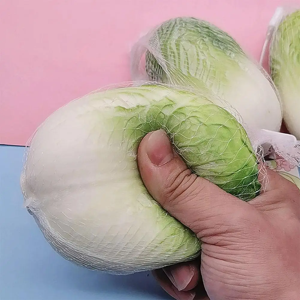 

1pcs Simulation Chinese Cabbage Decompression Toy Vent Slow Pinch Toy Relieve Kids Vegetables Stress Rebound Tricky U8p7