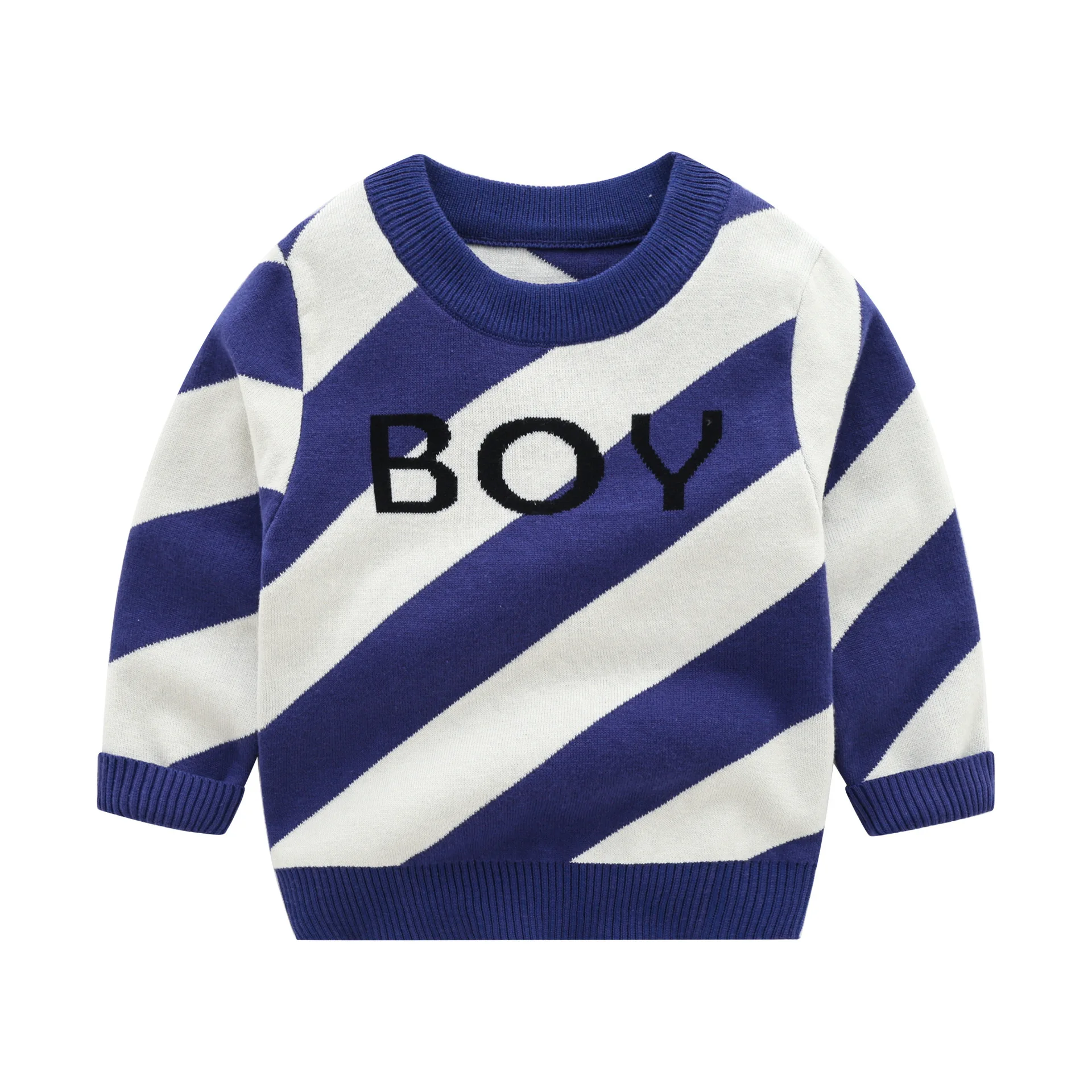 Свитеры для маленьких мальчиков осенние корейские свитеры с диагональными