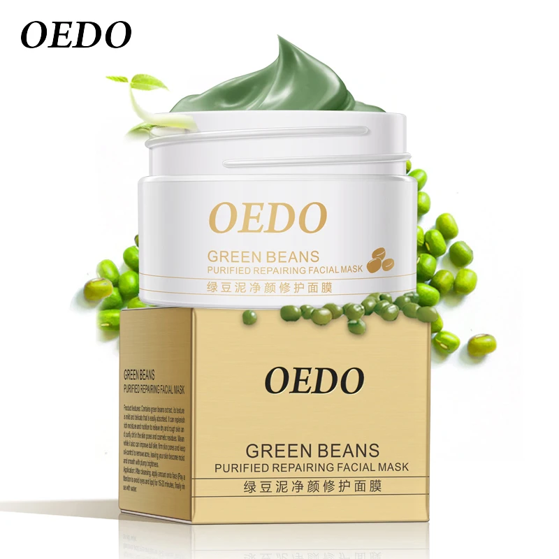 

OEDO Face Cleansing Mung Bean Mud Peeling Acne Blackhead Treatment Mask Remover Contractive Pore Whitening Hydrating Care Creams