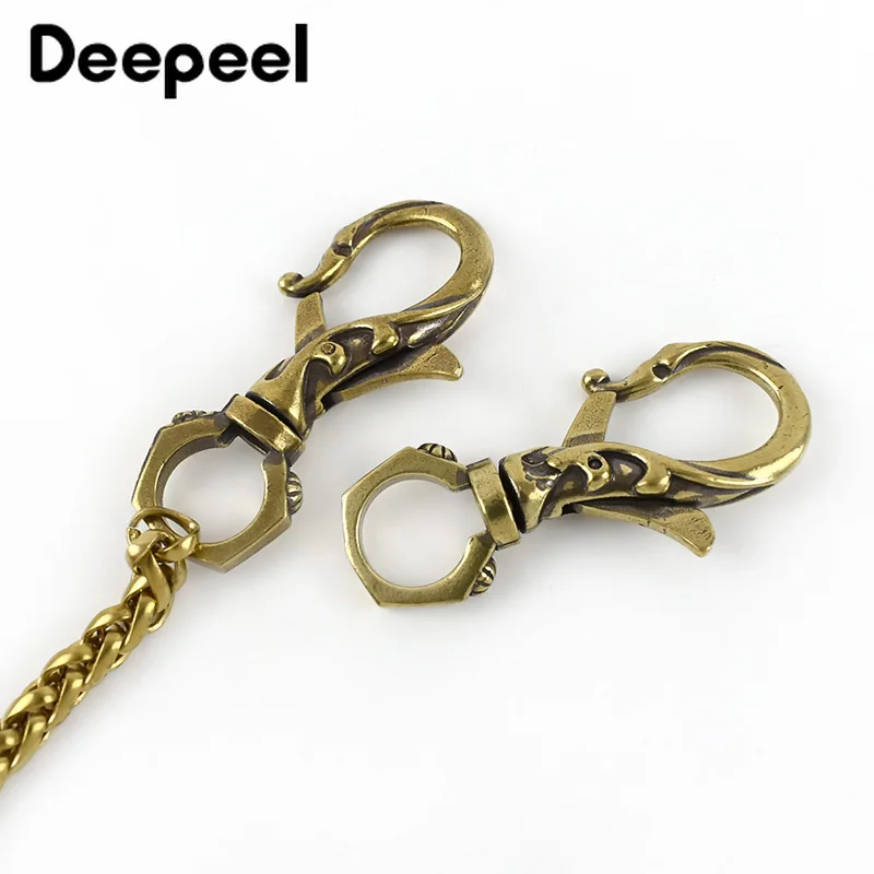 Пряжки для ключей из чистой латуни поворотные 2/5 шт. | Багаж и сумки