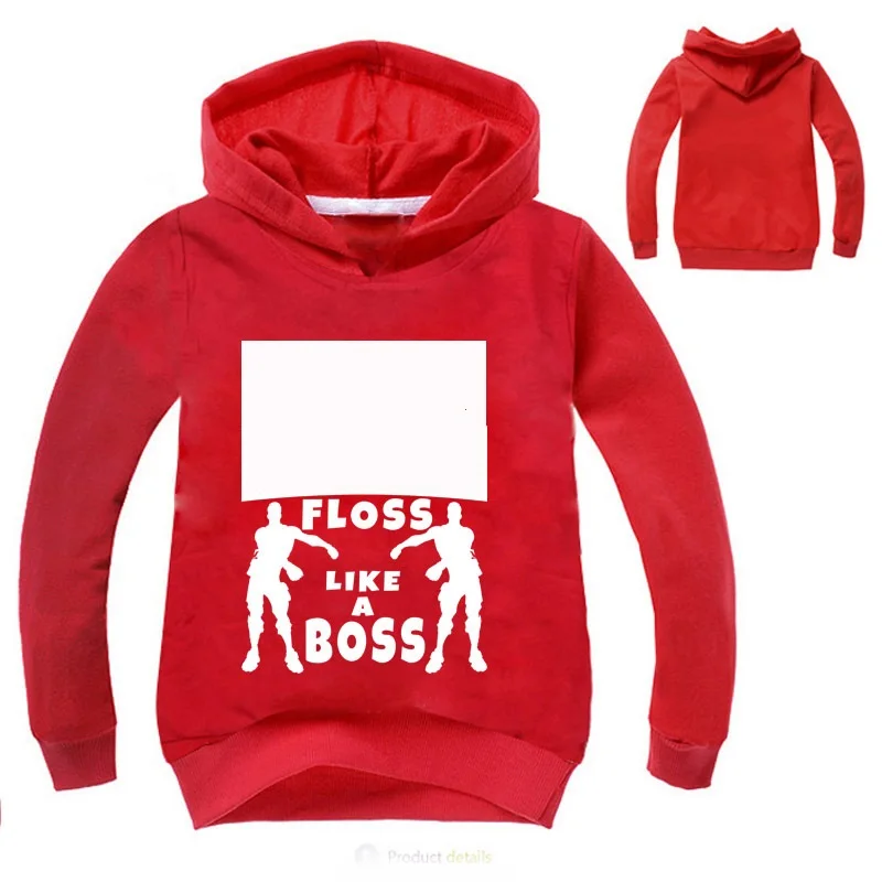 

2-16Years New Floss LIKE A BOSS Costume Sweatshirt Boys hoodies Kids Hip Hop Streetwear dance printed Baby Girl Hooded Coat