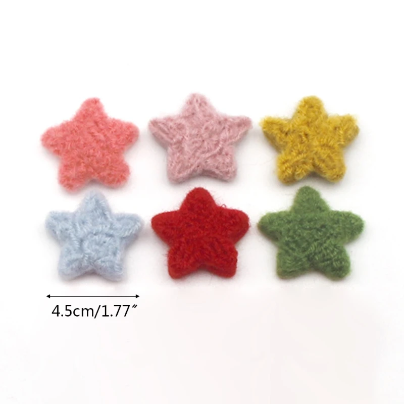 

50LE 5 Pcs Baby Wool Felt Five-pointed Stars Newborn Photography Props Decorations Infant Photo Shooting Accessories Home Party