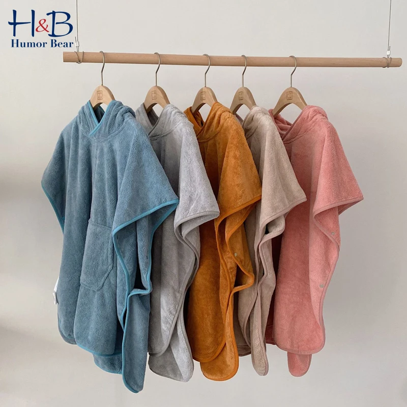 

Детский халат Humor Bear, Мультяшные толстовки, плащ с кроликом, одежда для сна, банные полотенца, Детский мягкий халат, пижама, детская одежда, ко...