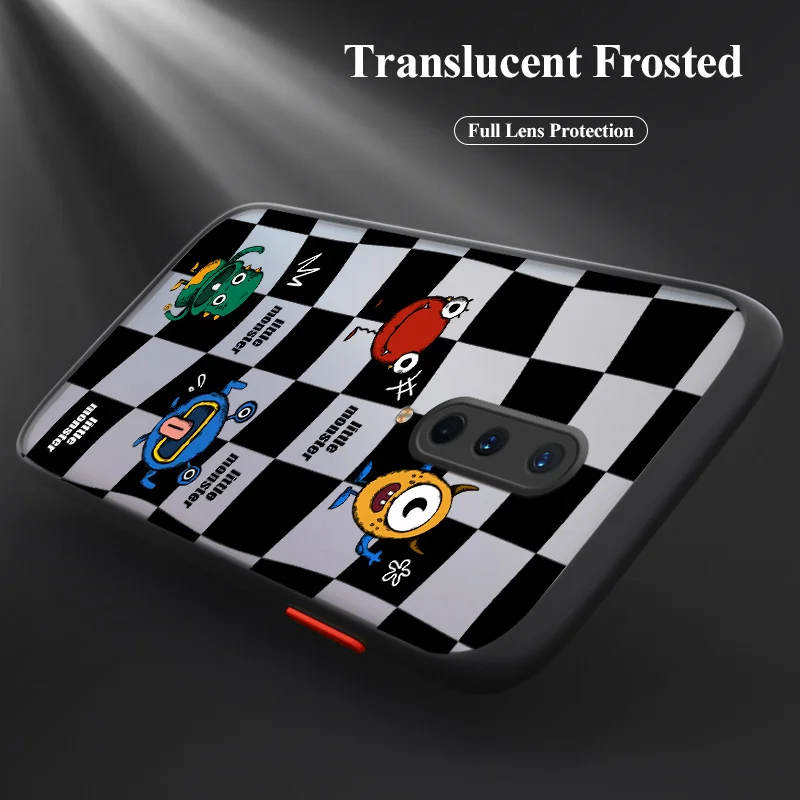 

Blue Monster Soft Case For Oneplus 9 8 7 pro 8T 7T 7T Pro Camera Lens Protection Liquid Silicone Shockproof Phone Cover Case