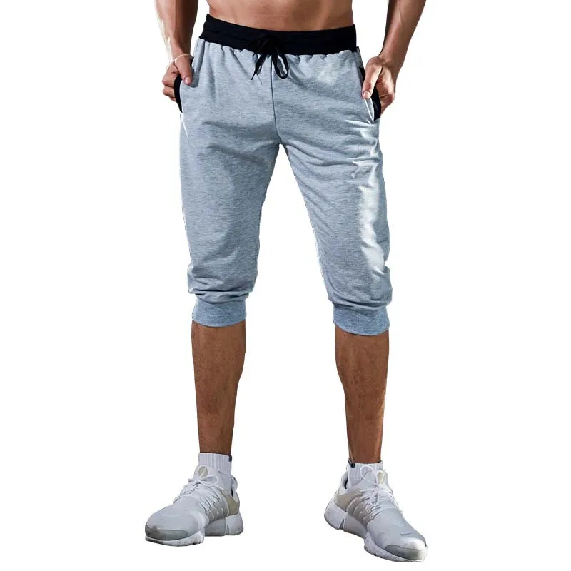 

New Jogging Pants Men Sport Cropped trousers Running Pants Pants Men Joggers Cotton Slim Fit Bodybuilding Trouser