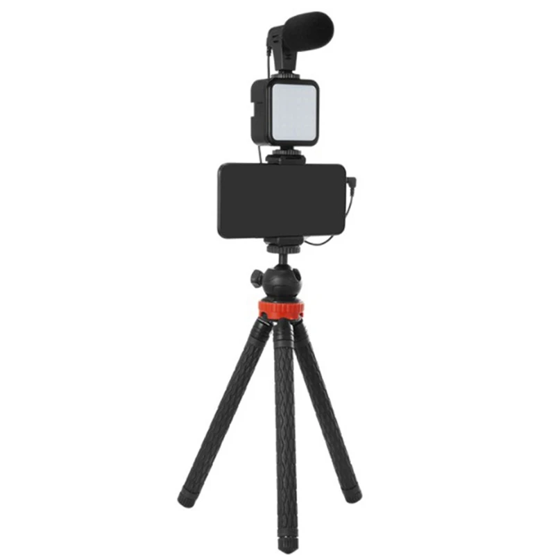 Для телефона DSLR Vlog регулируемый штатив Горячий башмак держатель для мини-штатива