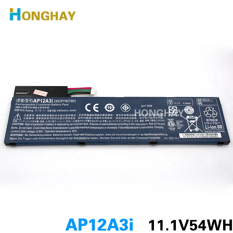 HONGHAY AP12A3i ноутбук Батарея для Acer Aspire Iconia w700 сроки ультра M3 M5 M3-581 M5-481 M5-581 AP12A4i M3-581TG