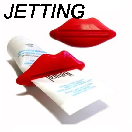 

JETTING 2 шт./лот простой в использовании сексуальный губ Поцелуй Ванная комната трубка Диспенсер Зубная паста Крем соковыжималка сантехника а...