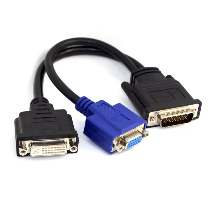 DMS-59 штекер в DVI 24 + 5 гнездовой и VGA RG 15pin женский сплиттер Удлинительный кабель 15 см